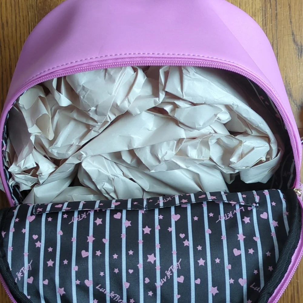 NWT Betsey Johnson LBSKYLAR Backpack In Pink